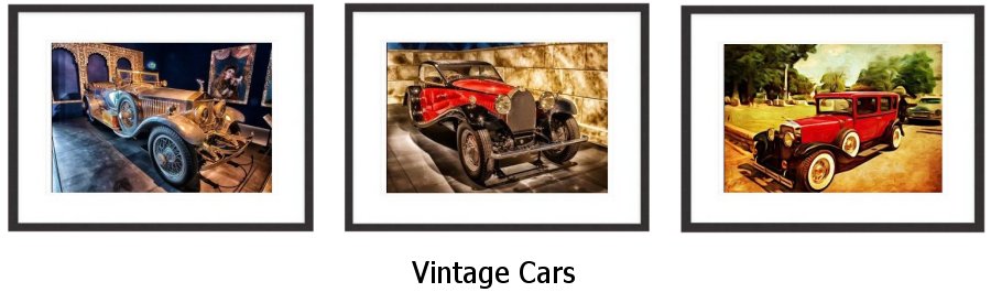 Vintage Cars Framed Prints